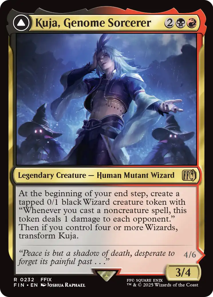 Kuja, Genome Sorcerer // Trance Kuja, Fate Defied - Final Fantasy - Magic The Gathering card