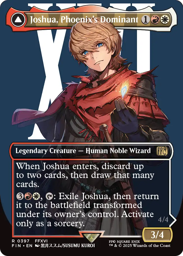 Joshua, Phoenix's Dominant // Phoenix, Warden of Fire - Final Fantasy - Magic The Gathering card