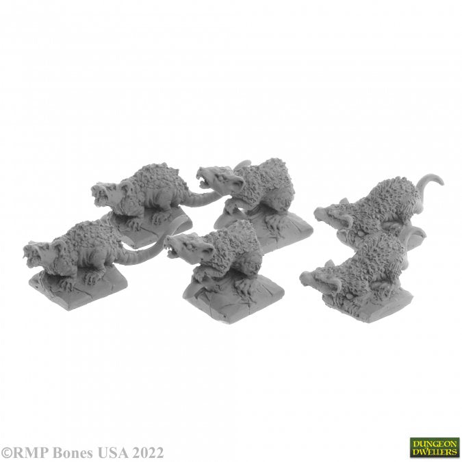 Reaper - Giant Tomb Rats (6) - 07031