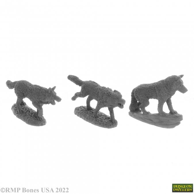 Reaper Bones - Wolf Pack (3) - 07038