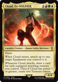 Cloud, Ex-SOLDIER - Final Fantasy Commander - Magic The Gathering card