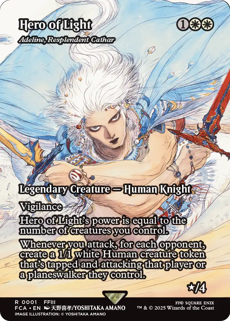 Adeline, Resplendent Cathar - Final Fantasy: Through the Ages - Magic The Gathering card