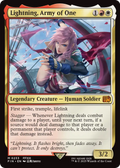 Lightning, Army of One - Final Fantasy - Magic The Gathering card