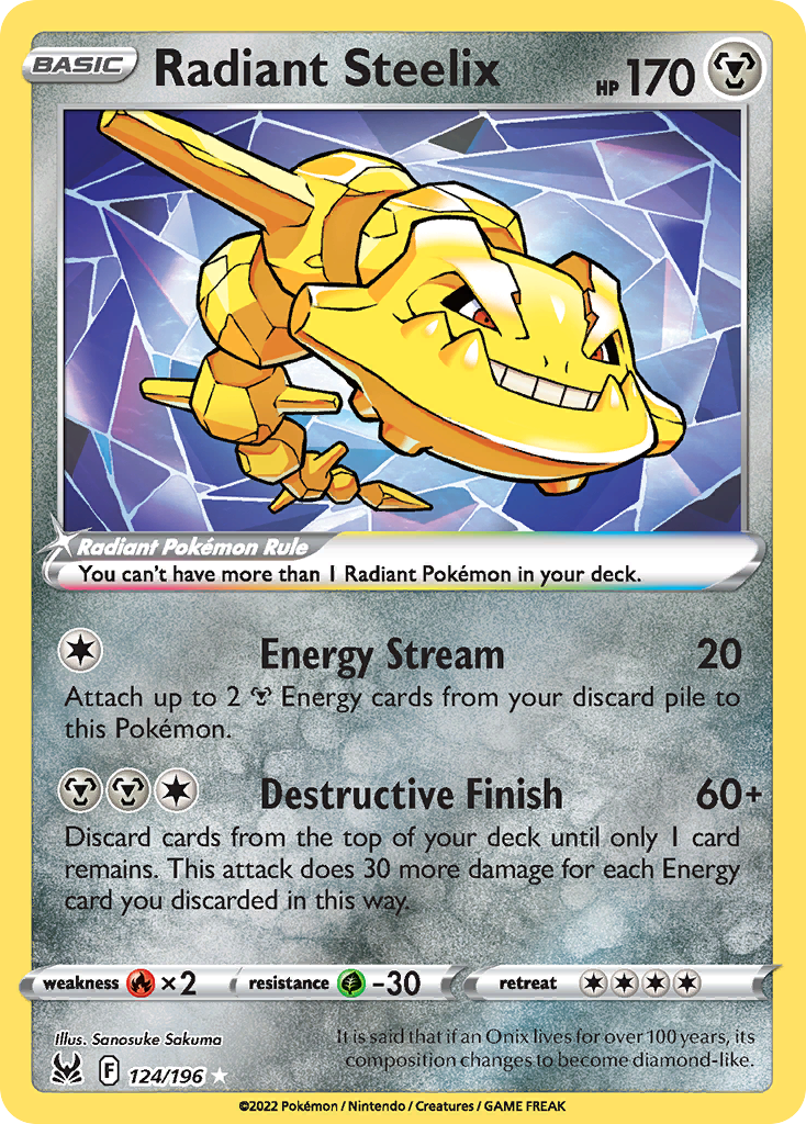 Radiant Steelix (Lost Origin) 124
