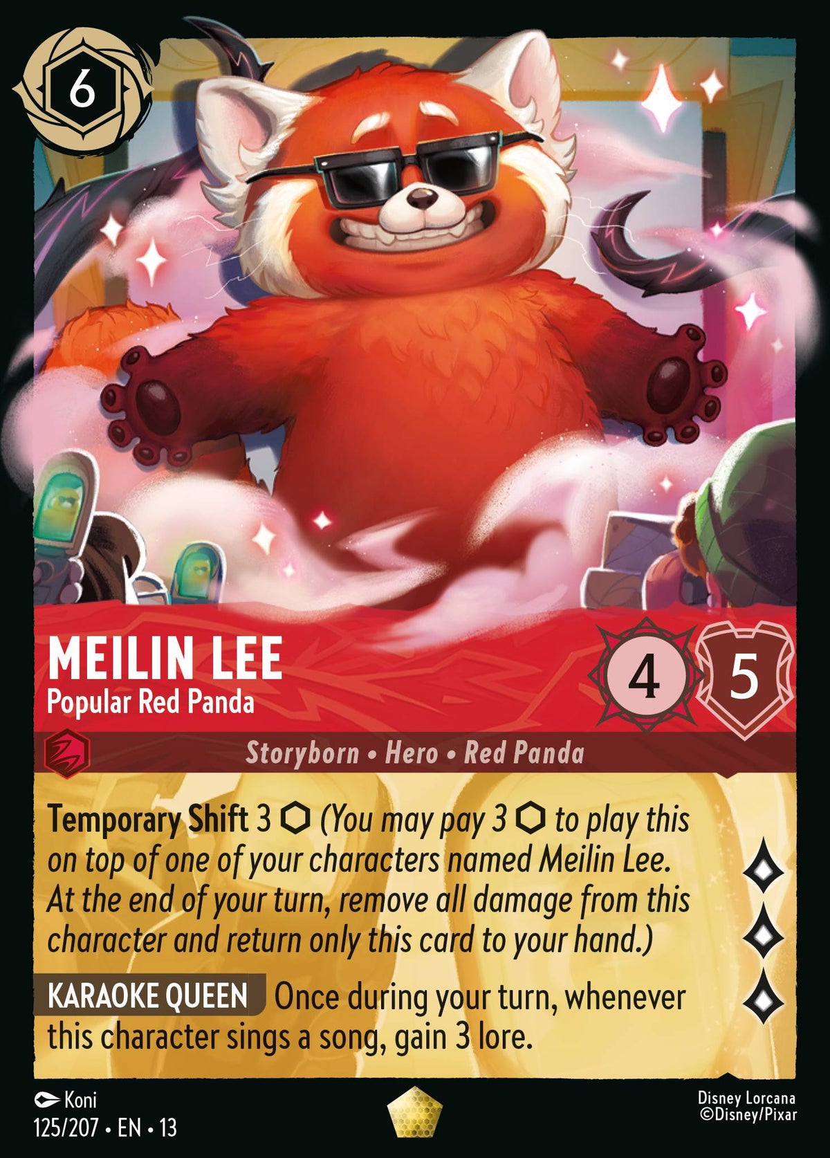 Meilin Lee - Popular Red Panda - Attack of the Vine! - Disney Lorcana card