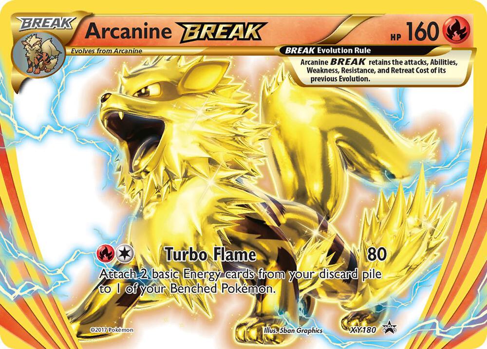 Pokemon XY Promos Arcanine BREAK XY180