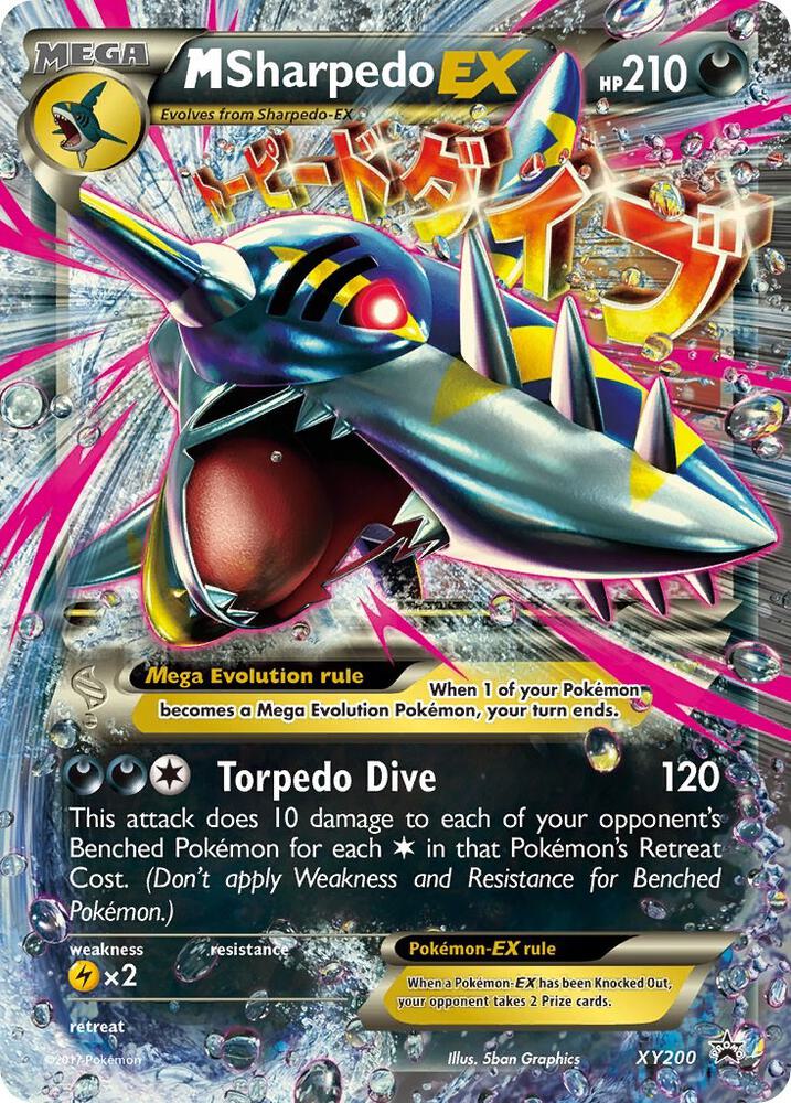 Pokemon XY Promos M Sharpedo EX XY200