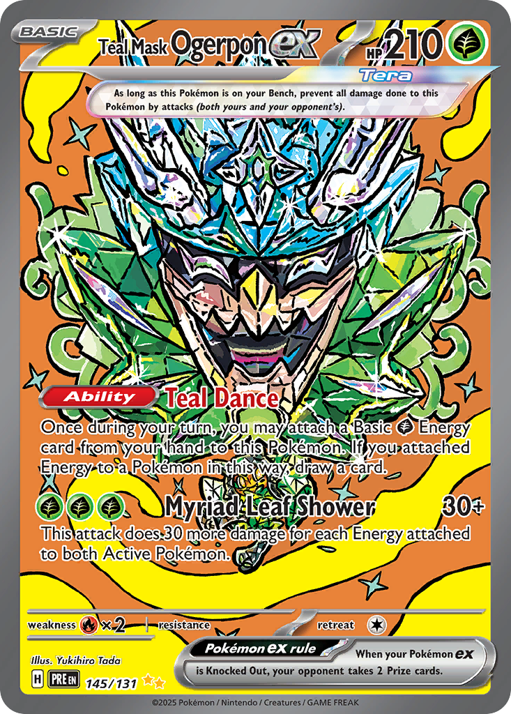 Teal Mask Ogerpon ex (Prismatic Evolutions) 145