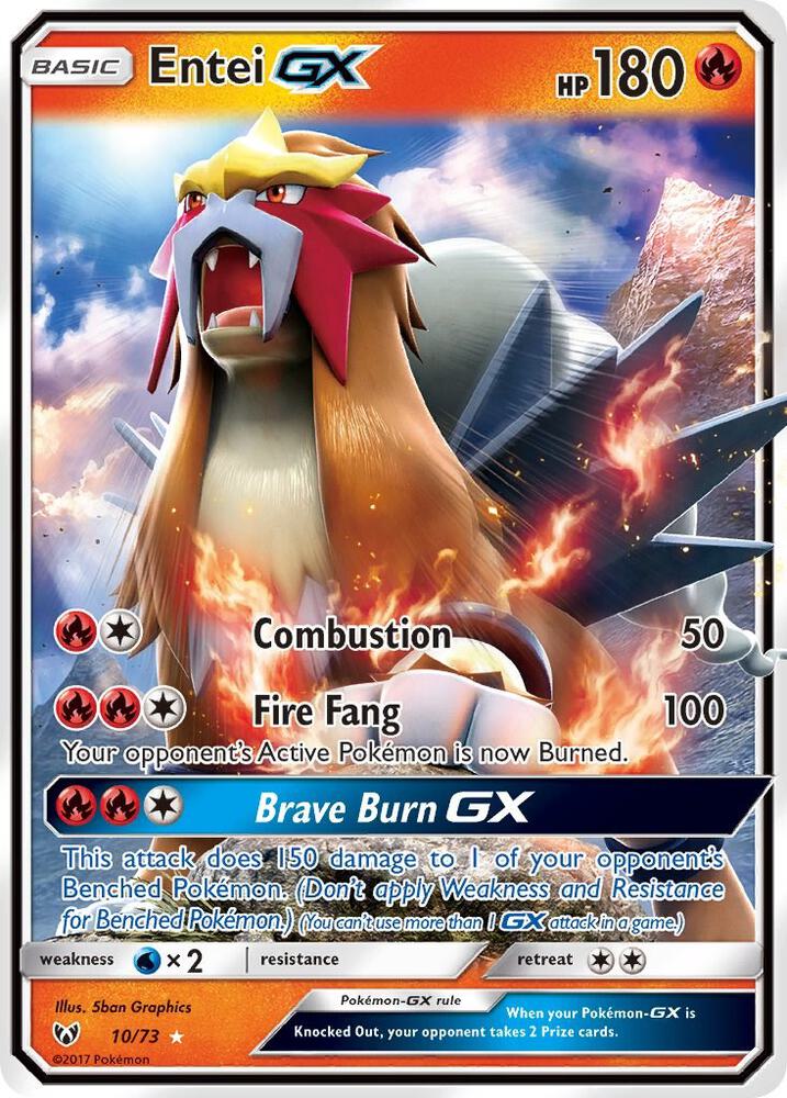 Pokemon Shining Legends Entei GX 10
