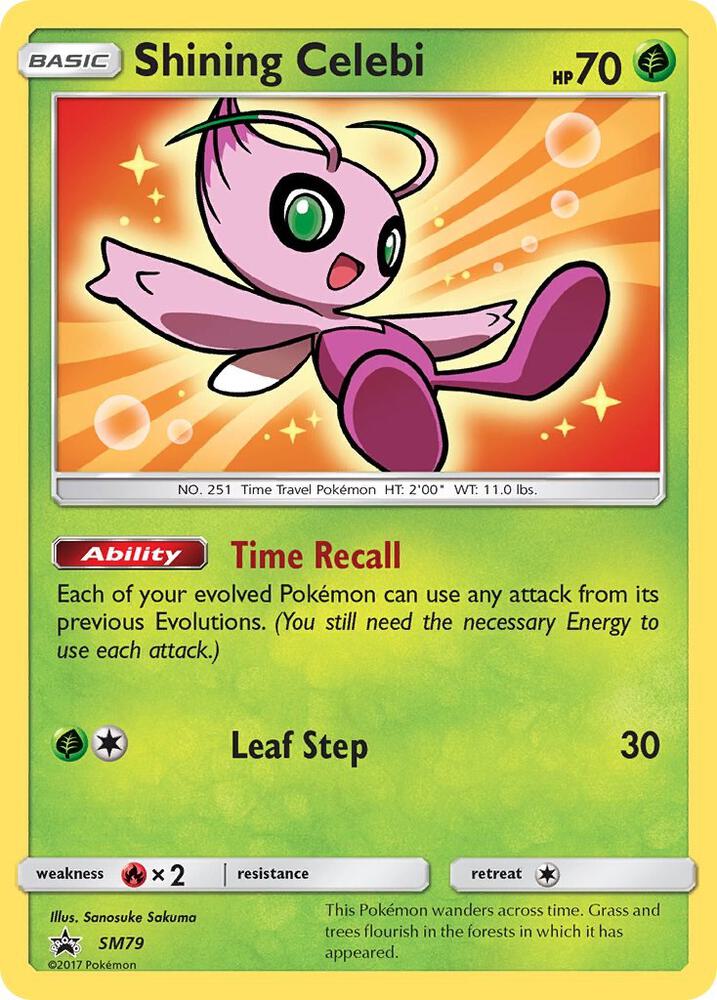 Pokemon Sun & Moon Promo Shining Celebi SM79