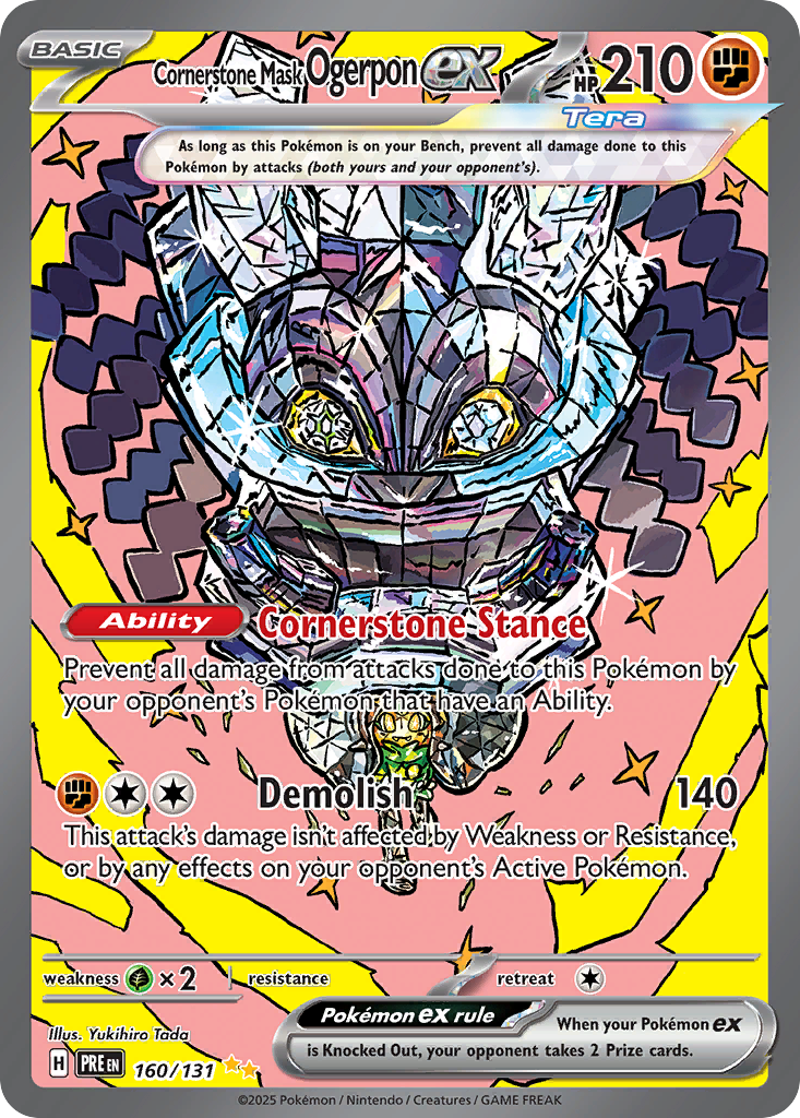 Cornerstone Mask Ogerpon ex (Prismatic Evolutions) 160