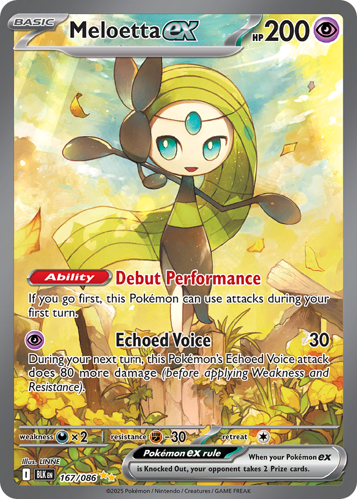 Meloetta ex (Black Bolt) 167