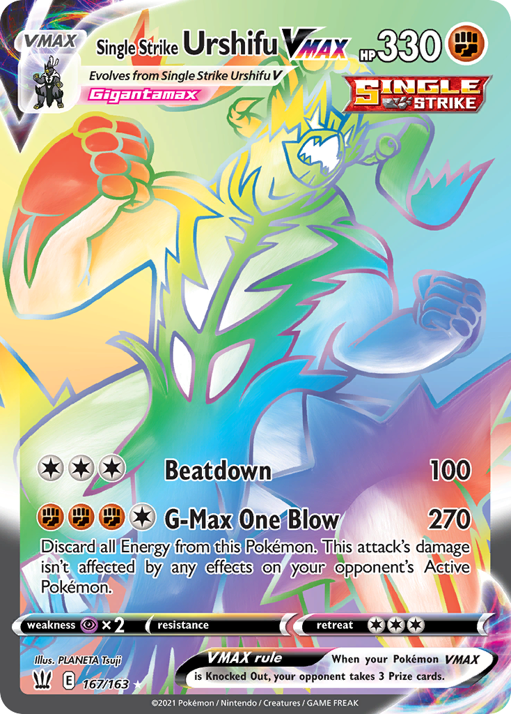 Single Strike Urshifu VMAX (Battle Styles) 167