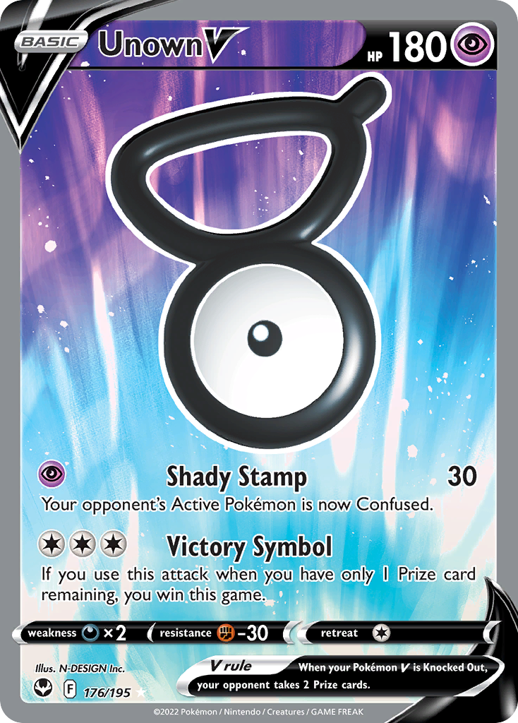Unown V 176/195, Silver Tempest