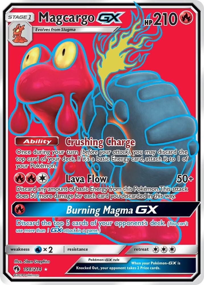Lost Thunder Magcargo GX (Full Art) 198 UR - JN