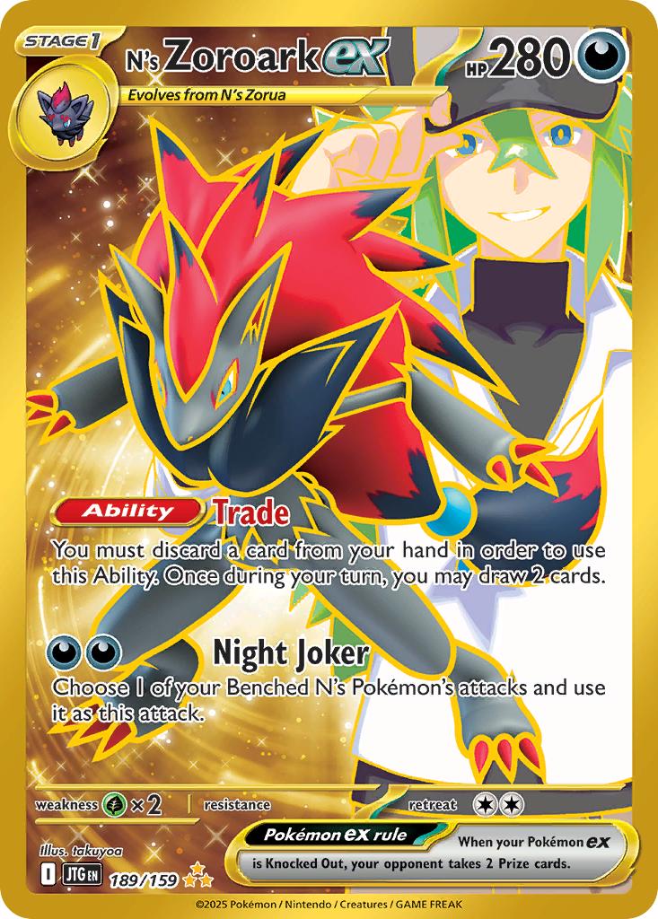 N's Zoroark ex (Journey Together) 189