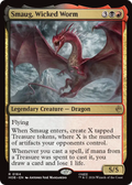 Smaug, Wicked Worm - The Hobbit - Magic The Gathering card