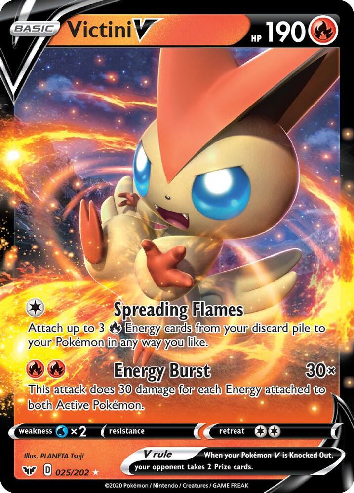 Sword & Shield Base Set Victini V 025/202 UR - JN