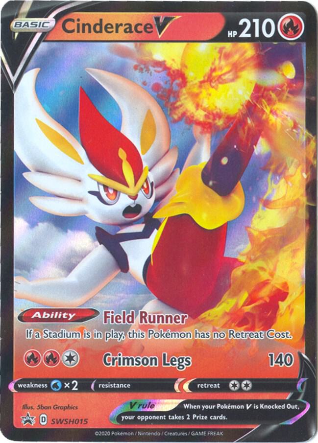 Pokemon Sword & Shield Promo Cinderace V SWSH015