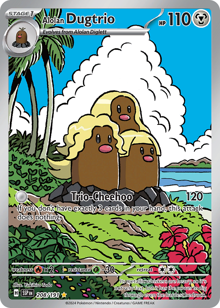 Alolan Dugtrio (Surging Sparks) 208