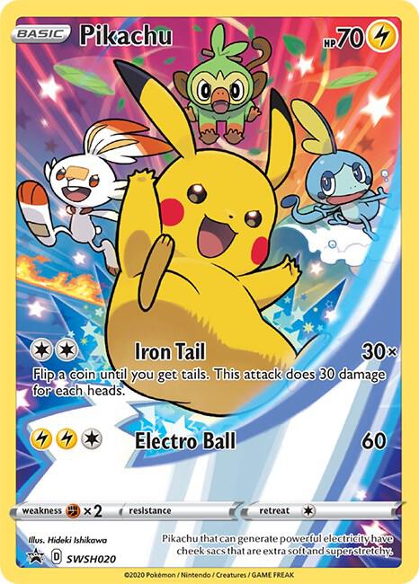 Pokemon Sword & Shield Pikachu SWSH020