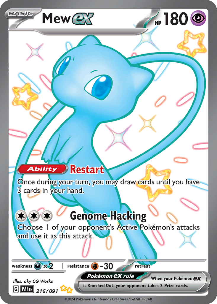 Mew ex (Paldean Fates) #216