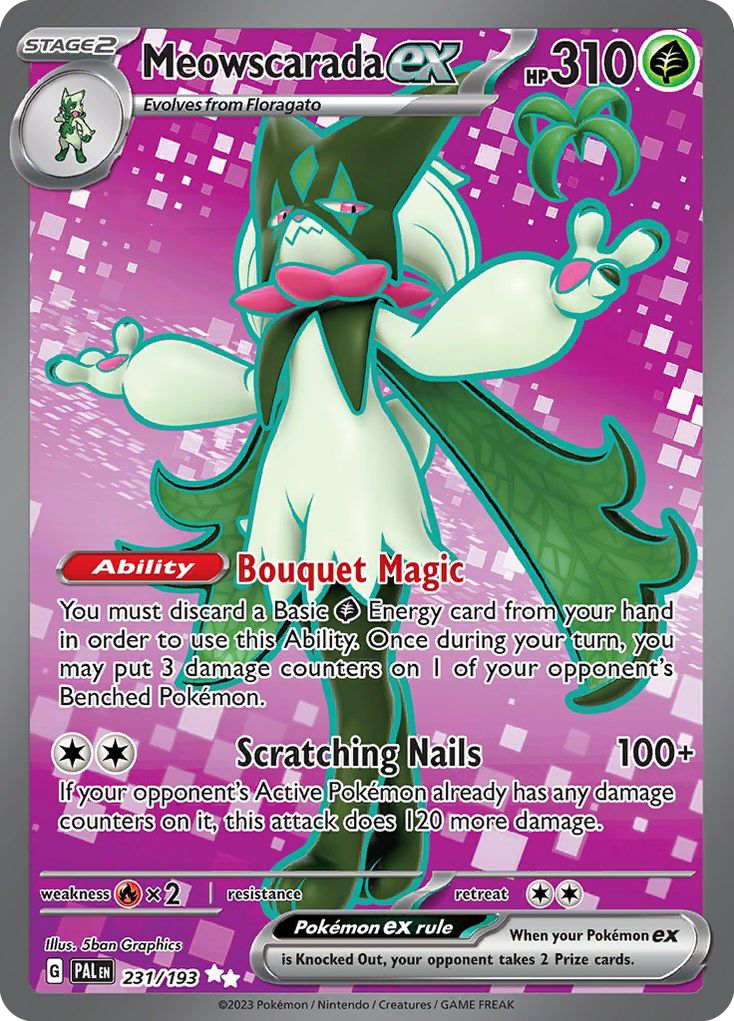 Meowscarada ex 231/193, Paldea Evolved