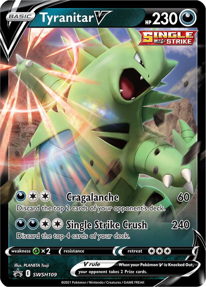 Pokemon Sword & Shield Promo Tyranitar V SWSH109