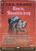 Thorin, Mountain-king - The Hobbit - Magic The Gathering card