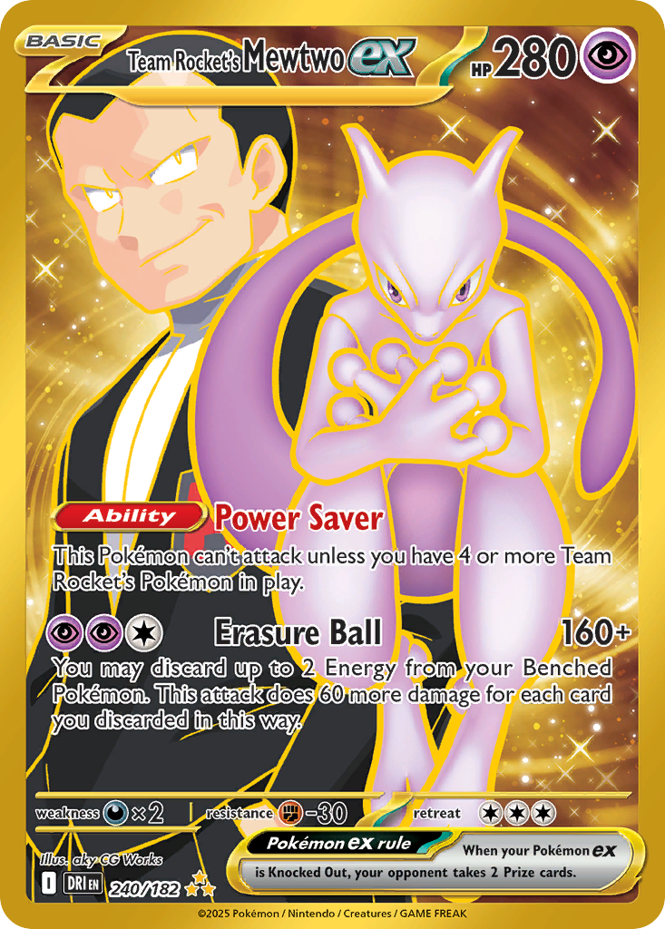 Team Rocket's Mewtwo ex (Destined Rivals) 240