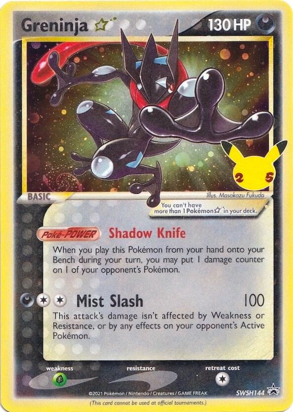 Pokemon Sword & Shield Promo Greninja Star SWSH144 Promo Holofoil