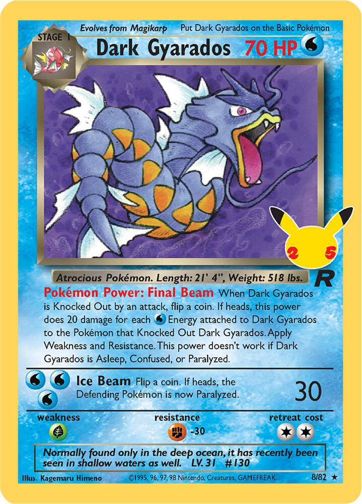 Pokemon Celebrations: Classic Collection Dark Gyarados 30164 Classic Collection