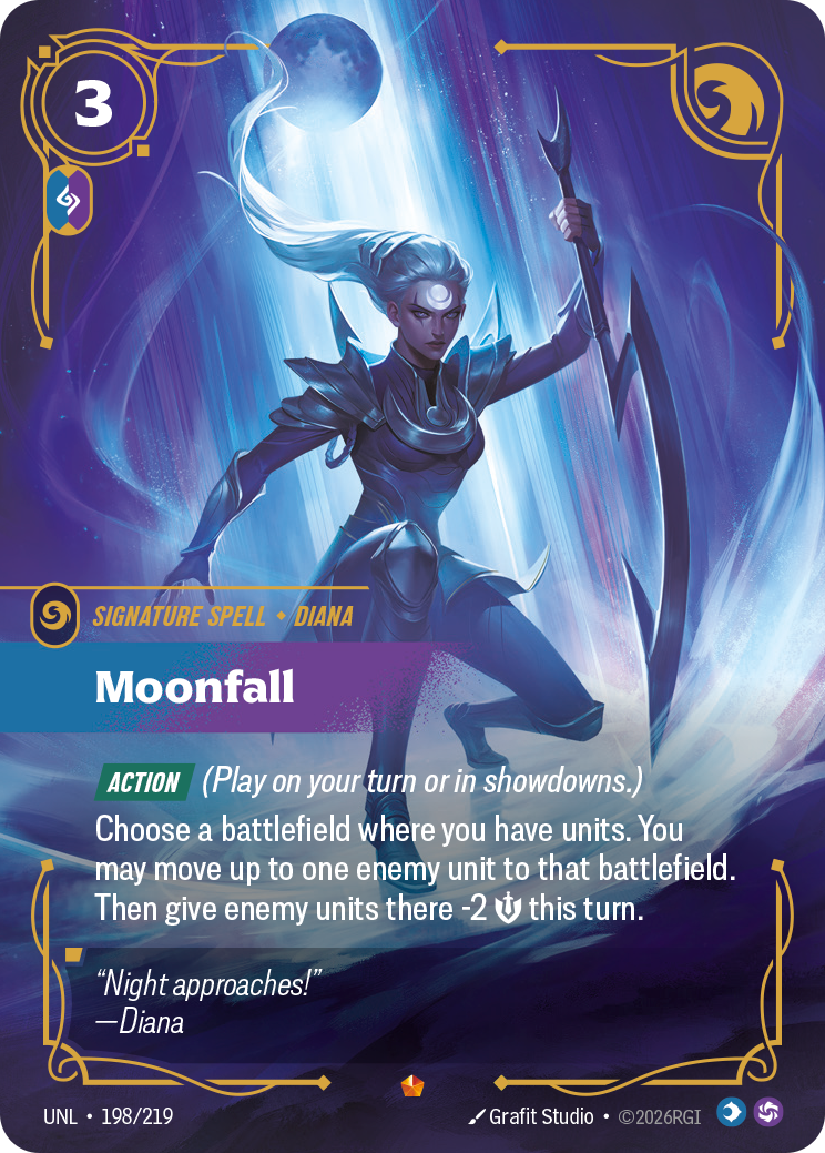 Riftbound Unleashed Moonfall 198/219 Epic trading card