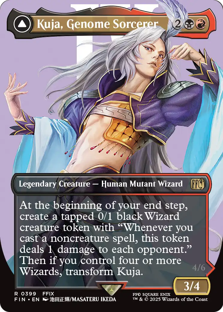Kuja, Genome Sorcerer // Trance Kuja, Fate Defied - Final Fantasy - Magic The Gathering card