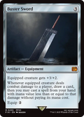 Buster Sword - Final Fantasy - Magic The Gathering card