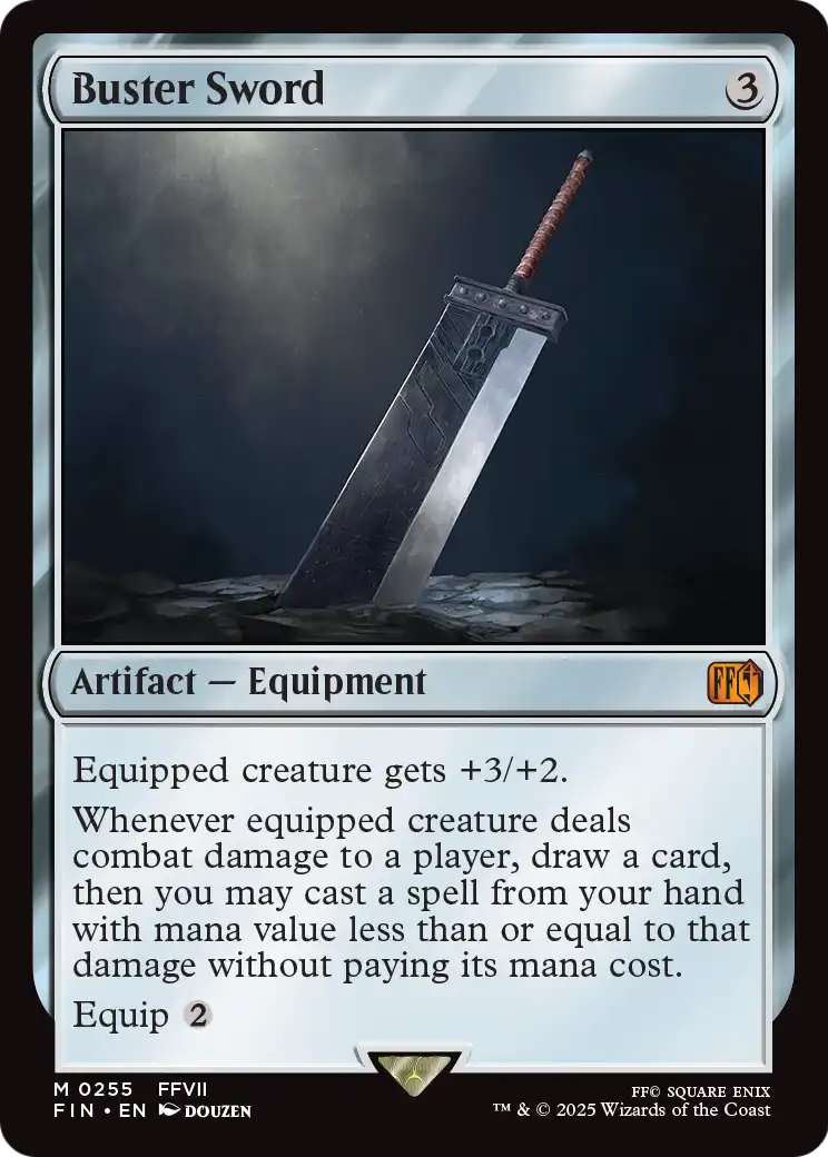Buster Sword - Final Fantasy - Magic The Gathering card
