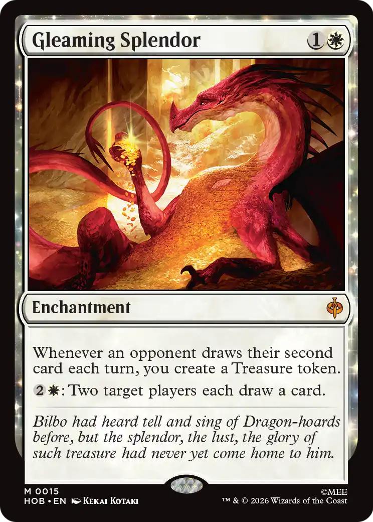 Gleaming Splendor - The Hobbit - Magic The Gathering card