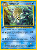 Pokemon Trading Card Game card Omastar, Fossil, card number 40, 1st Edition