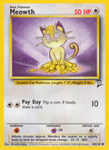 Pokemon Base Set 2 Meowth 80