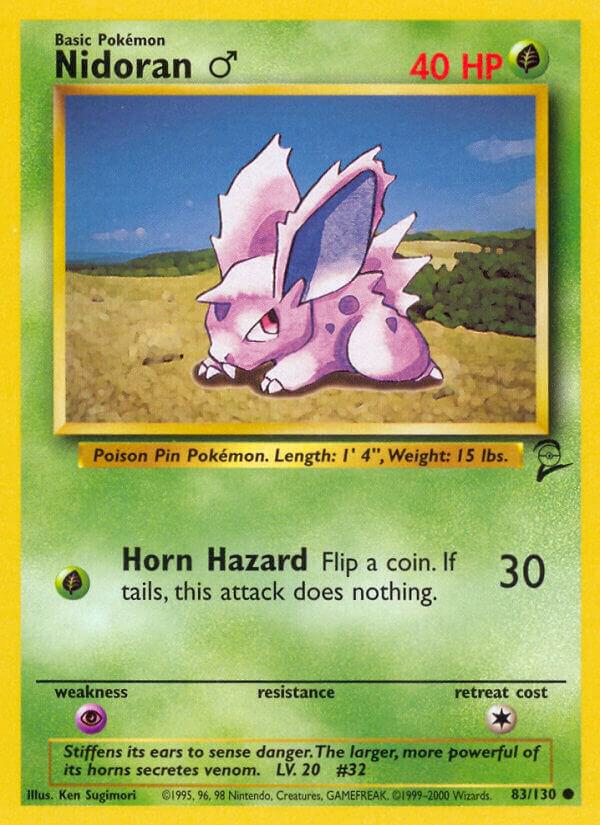 Pokemon Base Set (Unlimited) Nidoran M 55
