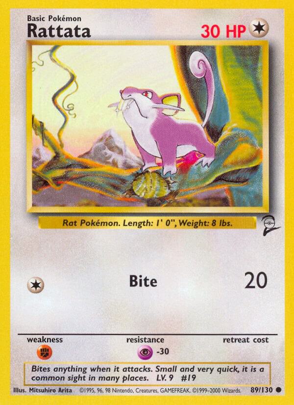 Pokemon Base Set 2 Rattata 89