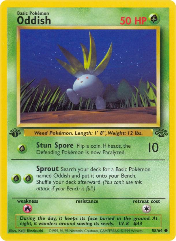 Pokemon Jungle Oddish 58