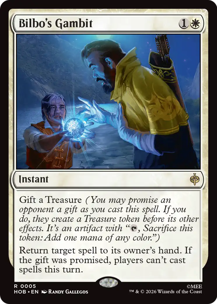 Bilbo's Gambit - The Hobbit - Magic The Gathering card