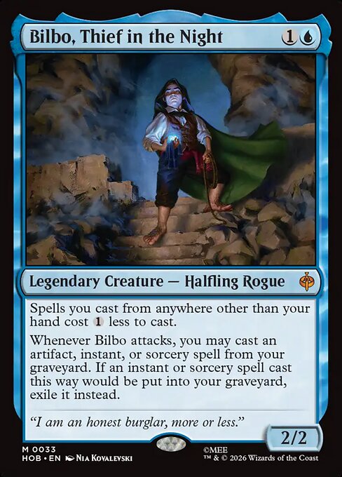 Bilbo, Thief in the Night (The Hobbit) Magic: The Gathering card