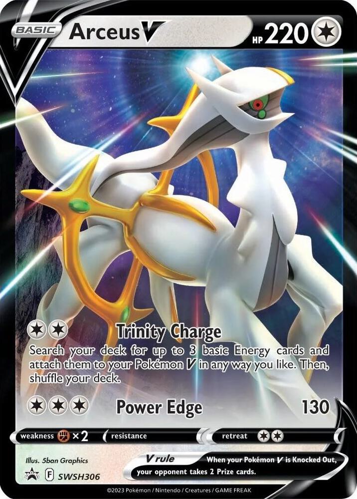 Pokemon Sword & Shield Promo Arceus V SWSH306