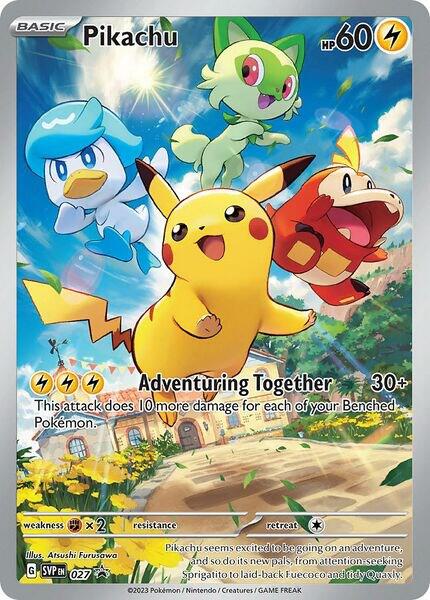 Pokemon Scarlet & Violet Promo Pikachu 027 Pokemon product
