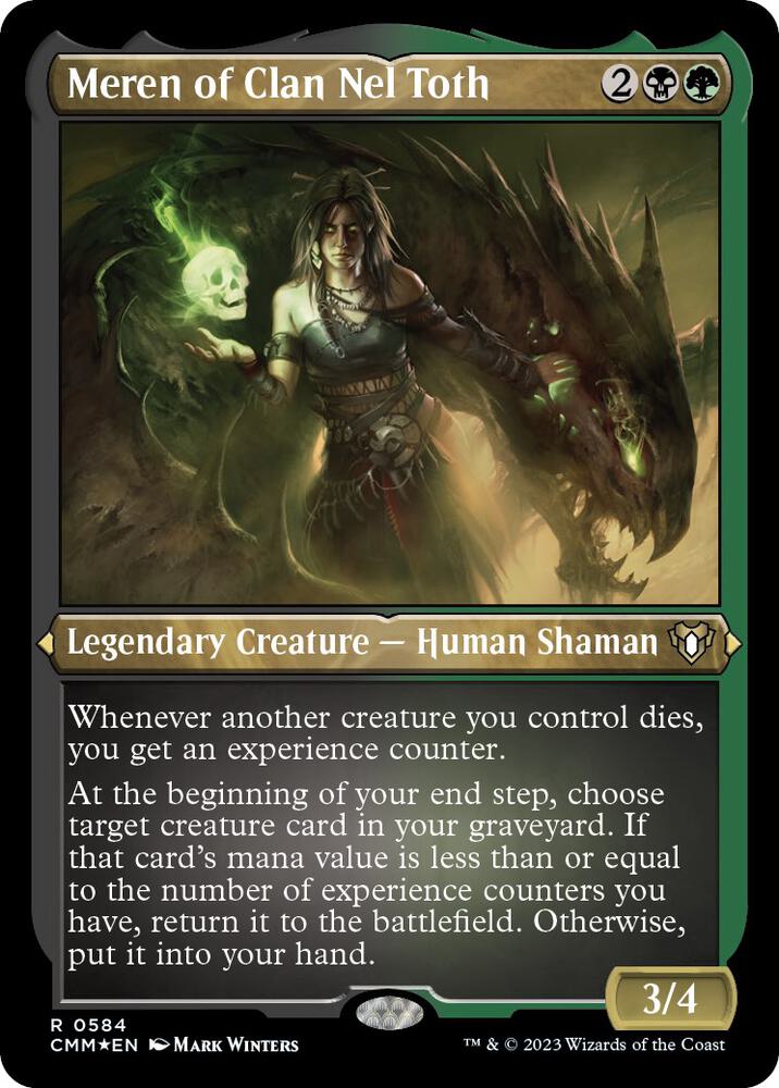 MTG: Commander Masters Meren of Clan Nel Toth (Foil Etched) 584