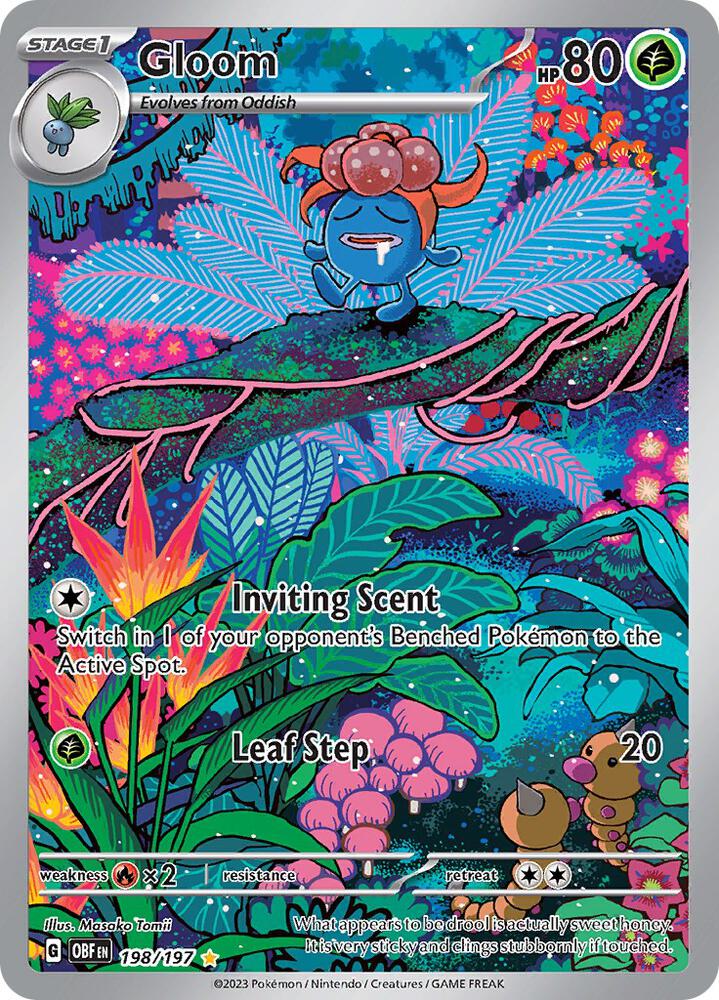 Pokemon Obsidian Flames Gloom 198/197 - IR Near Mint