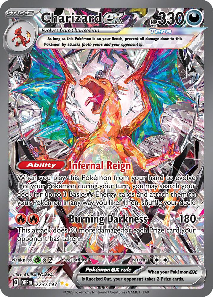 Pokemon Obsidian Flames Charizard ex 223/197
