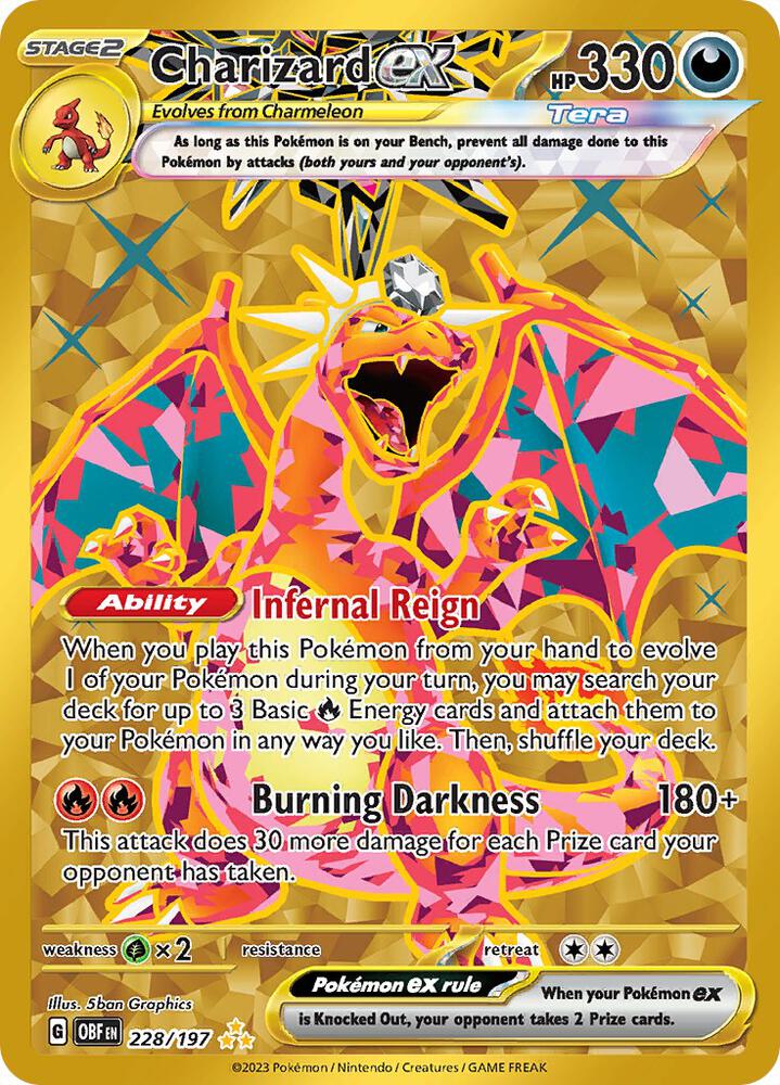 Pokemon Obsidian Flames Charizard ex 228/197